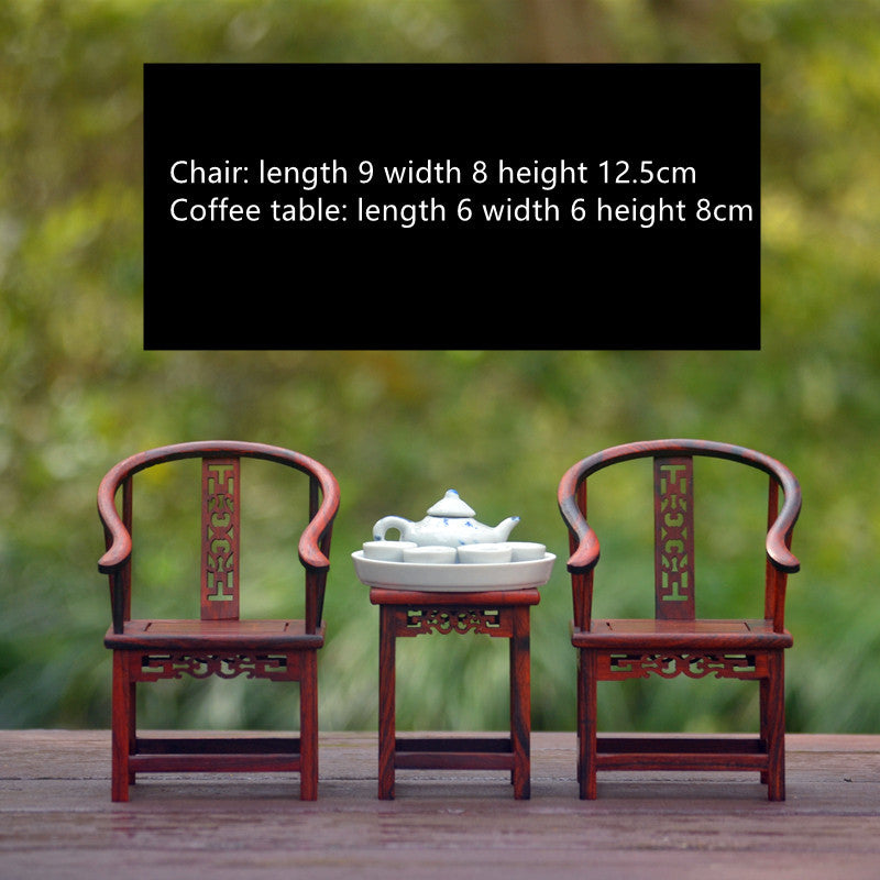 Red Rosewood Miniature Furniture Model - Sluxe Global