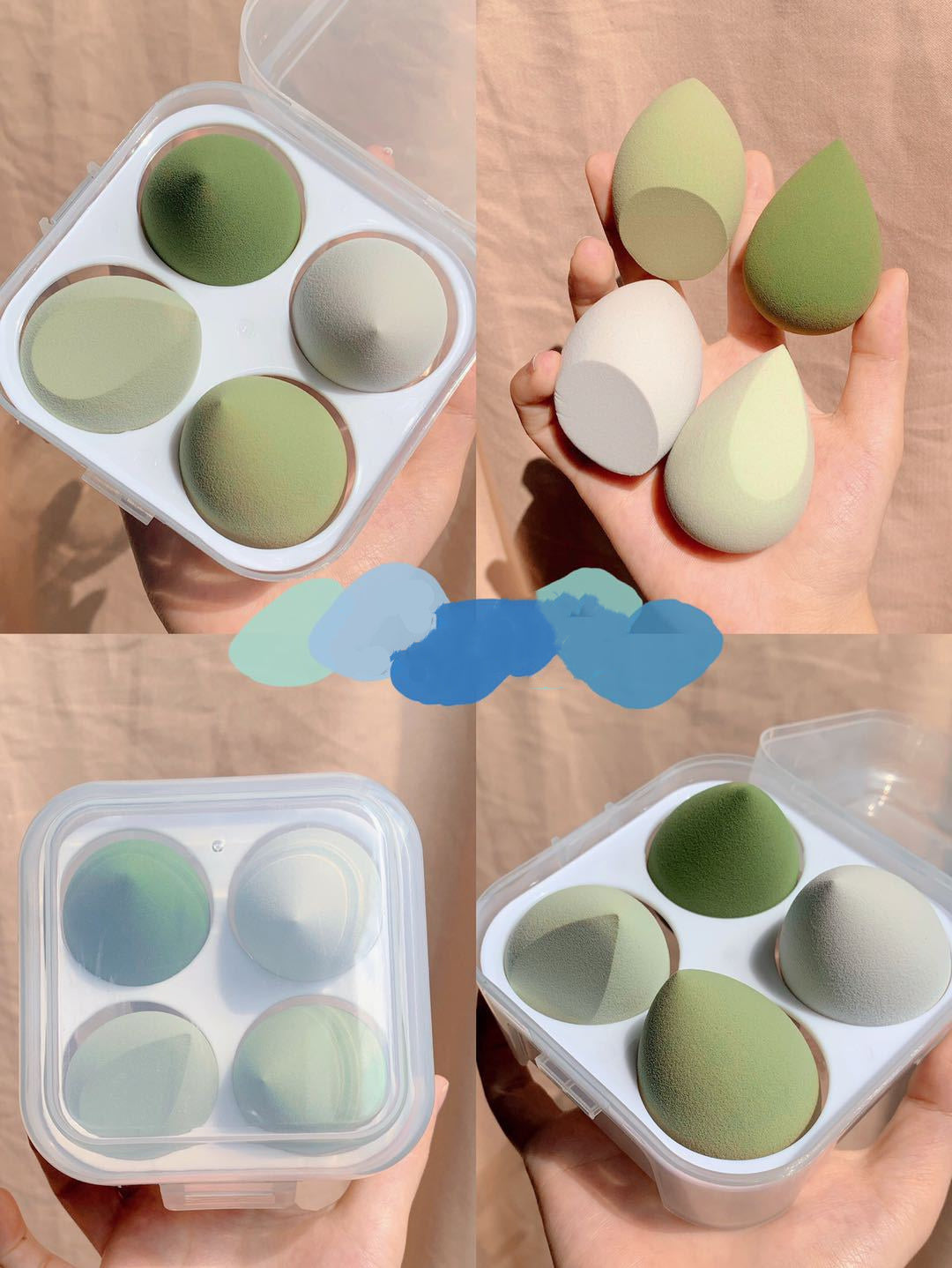 Makeup egg box - Sluxe Fashions