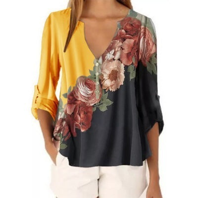Floral print shirt - Sluxe Fashions