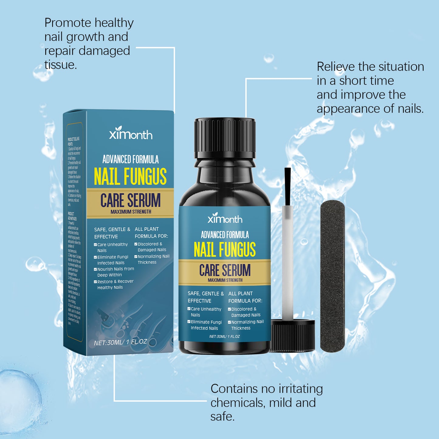 Nail Care Solution Gentle Cleaning - Sluxe Fashions