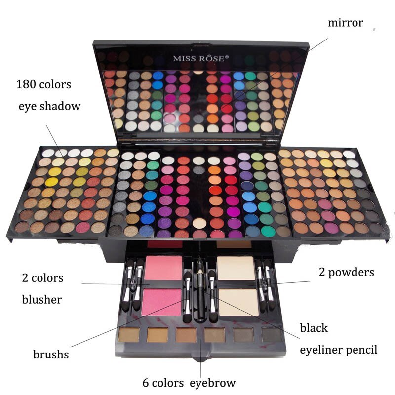 Piano box make-up cosmetic case - Sluxe Fashions