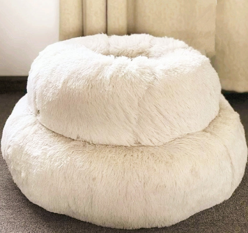 Dog Beds For Small Dogs Round Plush Cat Litter Kennel Pet Nest Mat Puppy Beds - Sluxe Global