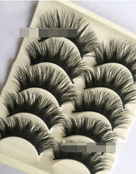 False eyelashes, thick cross section, five pairs of eyelashes - Sluxe Fashions