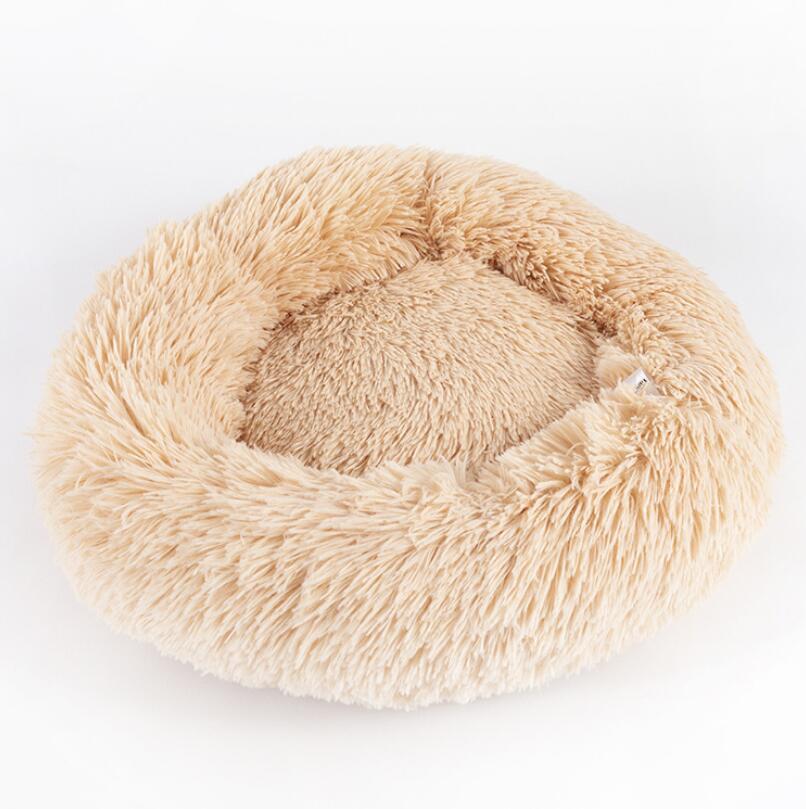 Dog Beds For Small Dogs Round Plush Cat Litter Kennel Pet Nest Mat Puppy Beds - Sluxe Global