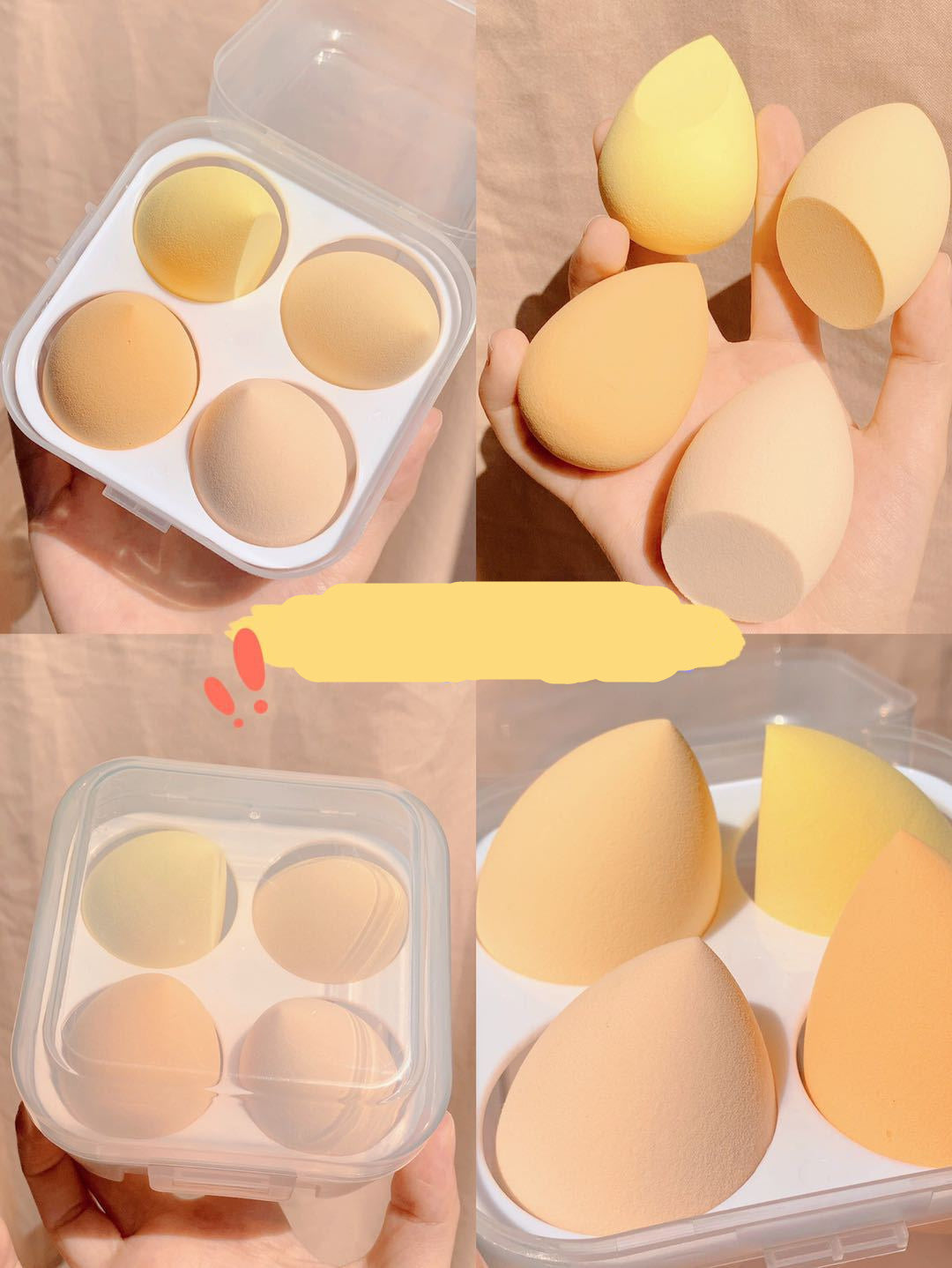 Makeup egg box - Sluxe Fashions