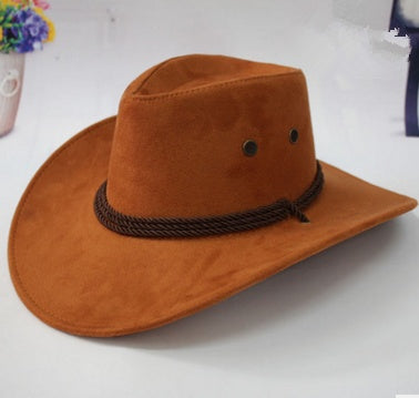 Summer men's sun hat, western cowboy hat, riding hat, camping, outdoor hat, hat, hat. - Sluxe Global