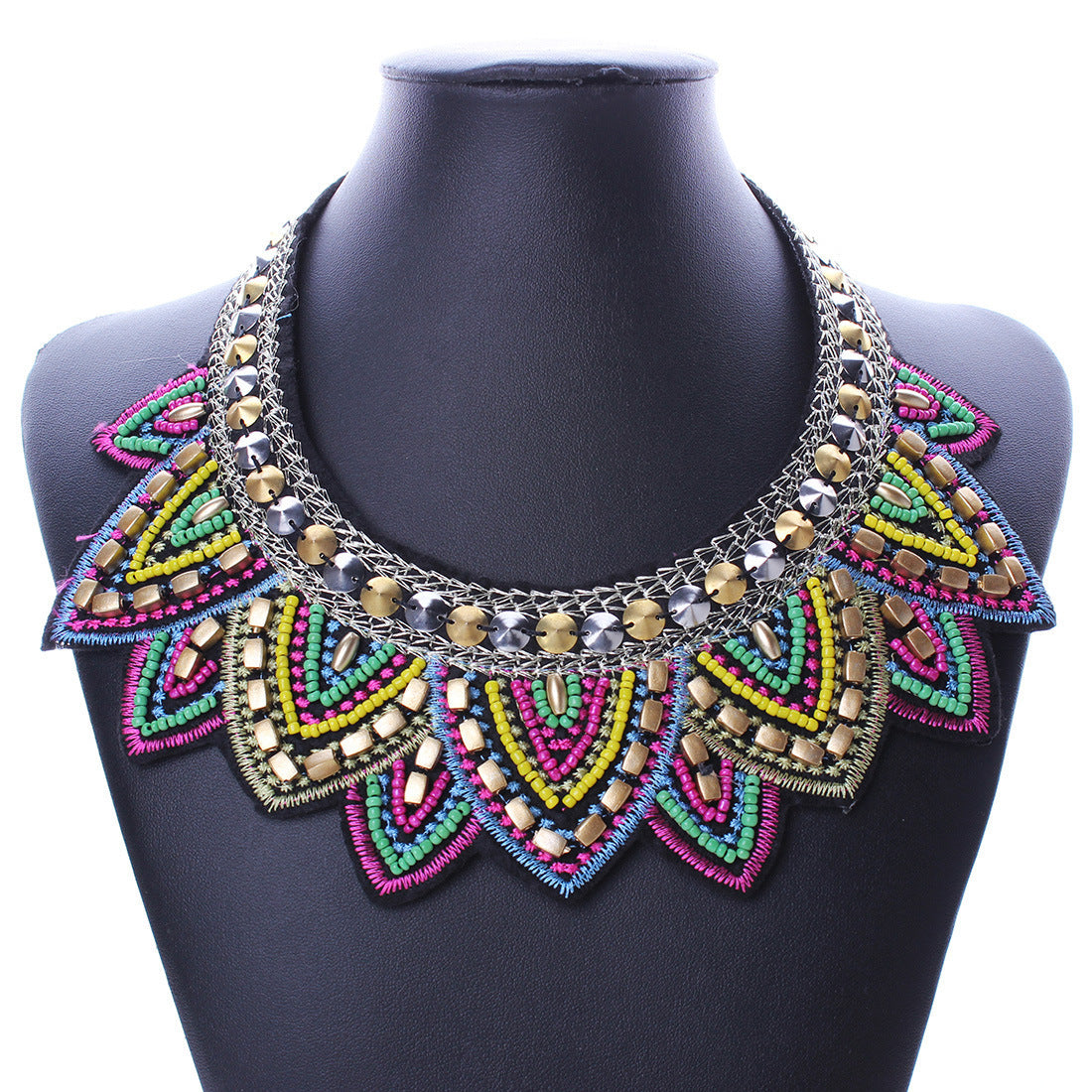 Retro Ethnic Style Rice Beads Fake Collar Collar Necklace - Sluxe Global