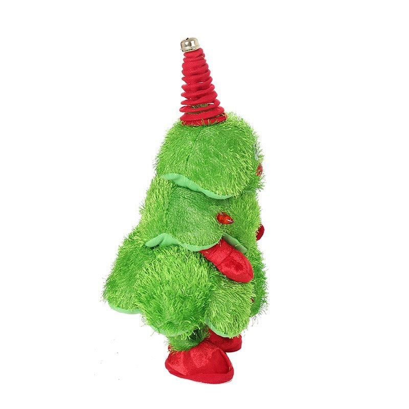 Wisted Wiggle Hip Christmas Tree Singing Dance Plush Toy Musical Doll Stuffed Animated Gift for Kid - Sluxe Fashions