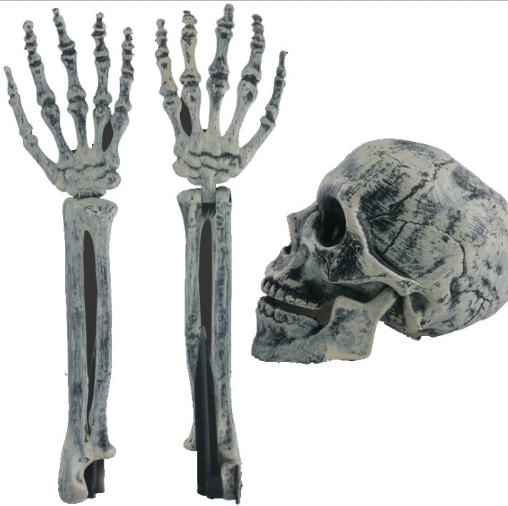 Halloween decoration props skull claws horror funny simulation haunted house garden plastic simulation ornaments - Sluxe Fashions