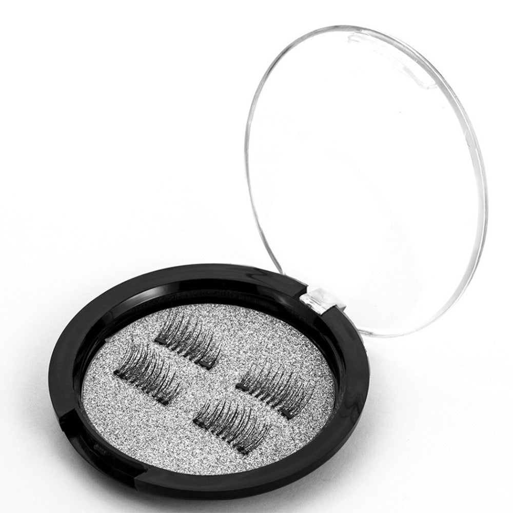 Compatible with Apple, 2021 New False Eyelashes 6D Magnetic Eye Lashes Double Magnet Fake EyeLashes Hand Made Strip Lashes cilios posticos - Sluxe Fashions