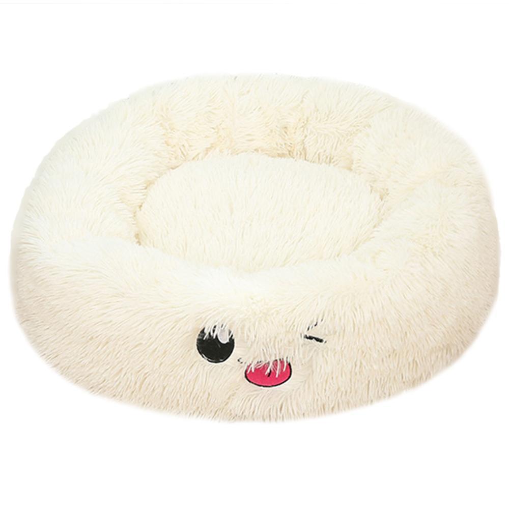 Dog Beds For Small Dogs Round Plush Cat Litter Kennel Pet Nest Mat Puppy Beds - Sluxe Global