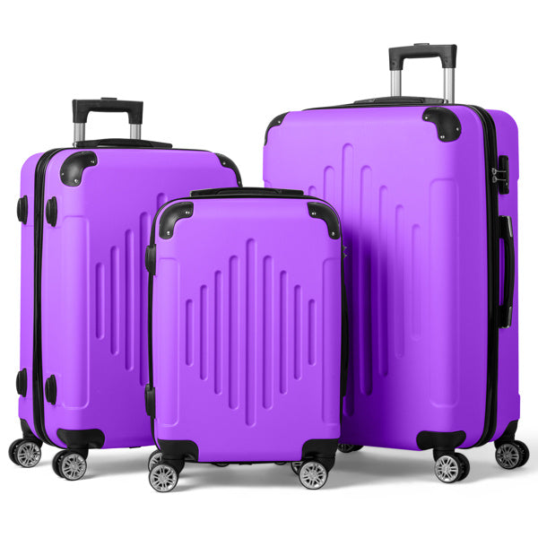Comes With A Three In One Suitcase With 2 Diamond Shaped Stripes And Corners - Sluxe Global