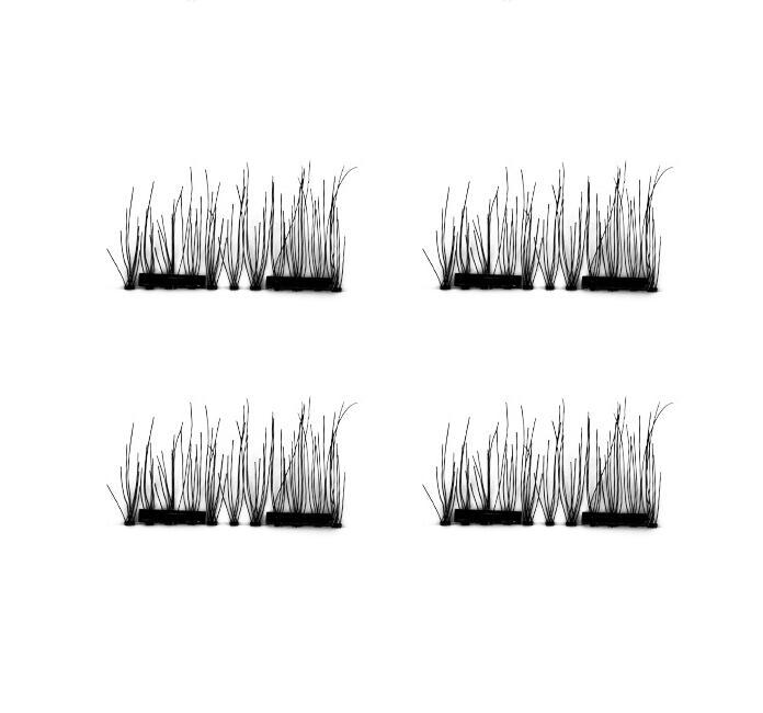 Compatible with Apple, 2021 New False Eyelashes 6D Magnetic Eye Lashes Double Magnet Fake EyeLashes Hand Made Strip Lashes cilios posticos - Sluxe Fashions