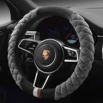 Universal Car Steering Wheel Cover Winter Decoration Cute 38cm Plush Footprint Auto Automobile Vehicle Steering Wheel Protector - Sluxe Fashions