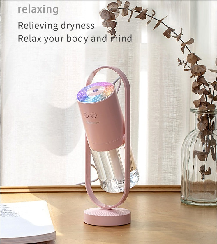 Magic Shadow USB Air Humidifier For Home With Projection Night Lights Ultrasonic Car Mist Maker Mini Office Air Purifier - Sluxe Fashions