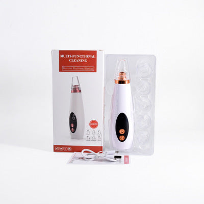 Blackhead Pore Vacuum Cleaner Nose Cleanser Blackheads Remover Blackhead Acne Removal Button Face Suction Beauty Skin Care Tool - Sluxe Fashions