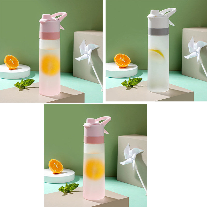 Spray Water Bottle For Girls Outdoor Sport Fitness Water Cup Large Capacity Spray Bottle Drinkware Travel Bottles Kitchen Gadgets - Sluxe Fashions