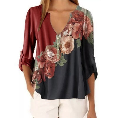 Floral print shirt - Sluxe Fashions