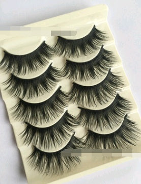 False eyelashes, thick cross section, five pairs of eyelashes - Sluxe Fashions