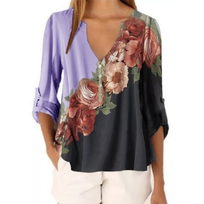 Floral print shirt - Sluxe Fashions