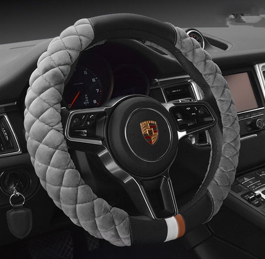 Universal Car Steering Wheel Cover Winter Decoration Cute 38cm Plush Footprint Auto Automobile Vehicle Steering Wheel Protector - Sluxe Fashions