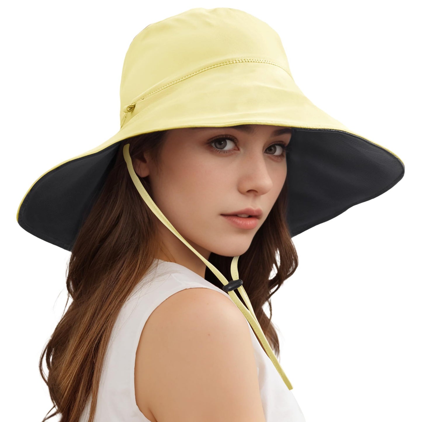 Wide Brim Sun Hats For Women Men, Double Sided Wearing Fishing Hats Cooling Bucket Hat For Beach Hiking Outdoor - Sluxe Global