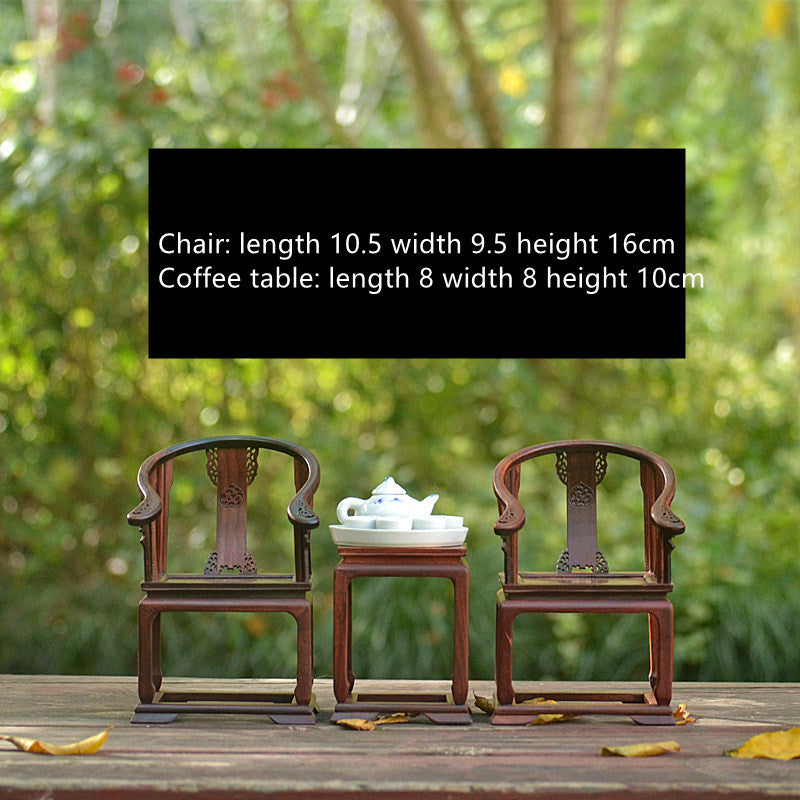 Red Rosewood Miniature Furniture Model - Sluxe Global