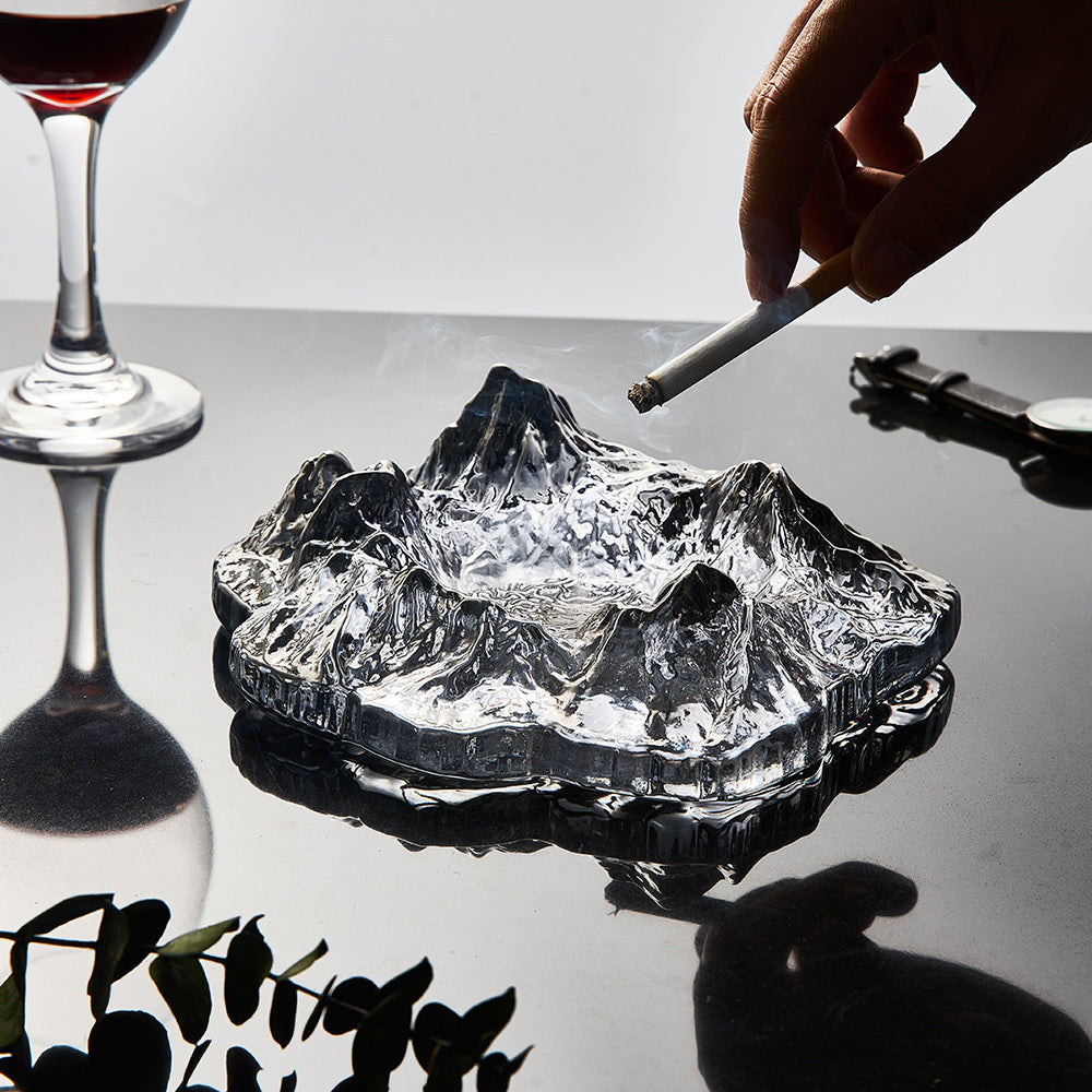 Creativity Ashtray Creative Anti Fly Ash Household Glass Ashtray For Home Decoration Smoking Desk Accessories Gift For Boyfriend - Sluxe Fashions