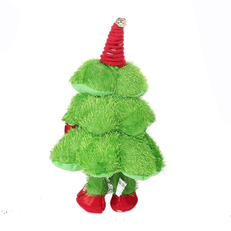 Wisted Wiggle Hip Christmas Tree Singing Dance Plush Toy Musical Doll Stuffed Animated Gift for Kid - Sluxe Fashions