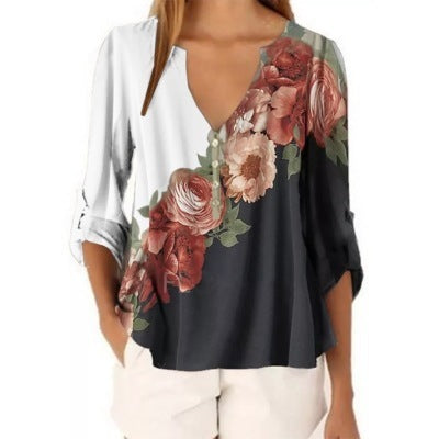 Floral print shirt - Sluxe Fashions