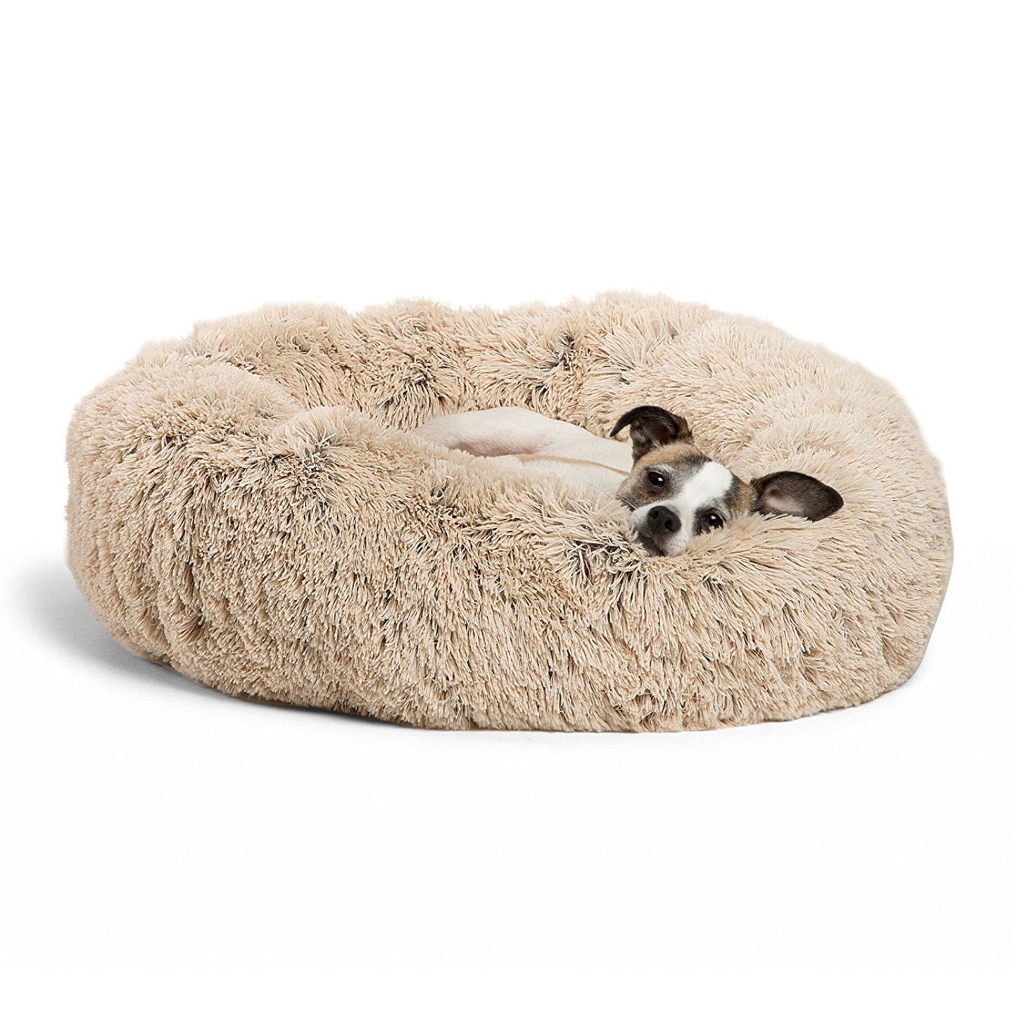 Dog Beds For Small Dogs Round Plush Cat Litter Kennel Pet Nest Mat Puppy Beds - Sluxe Global