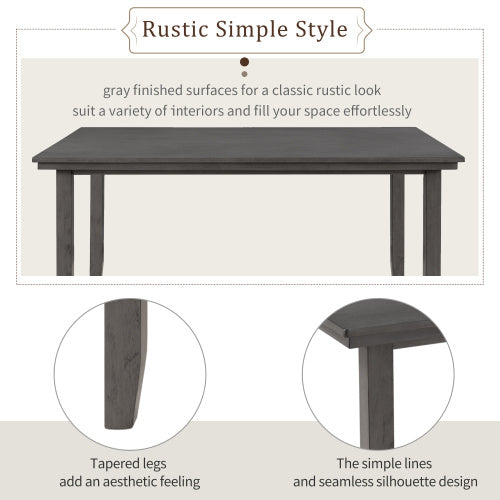 6-piece Dining Table Set - Sluxe Global