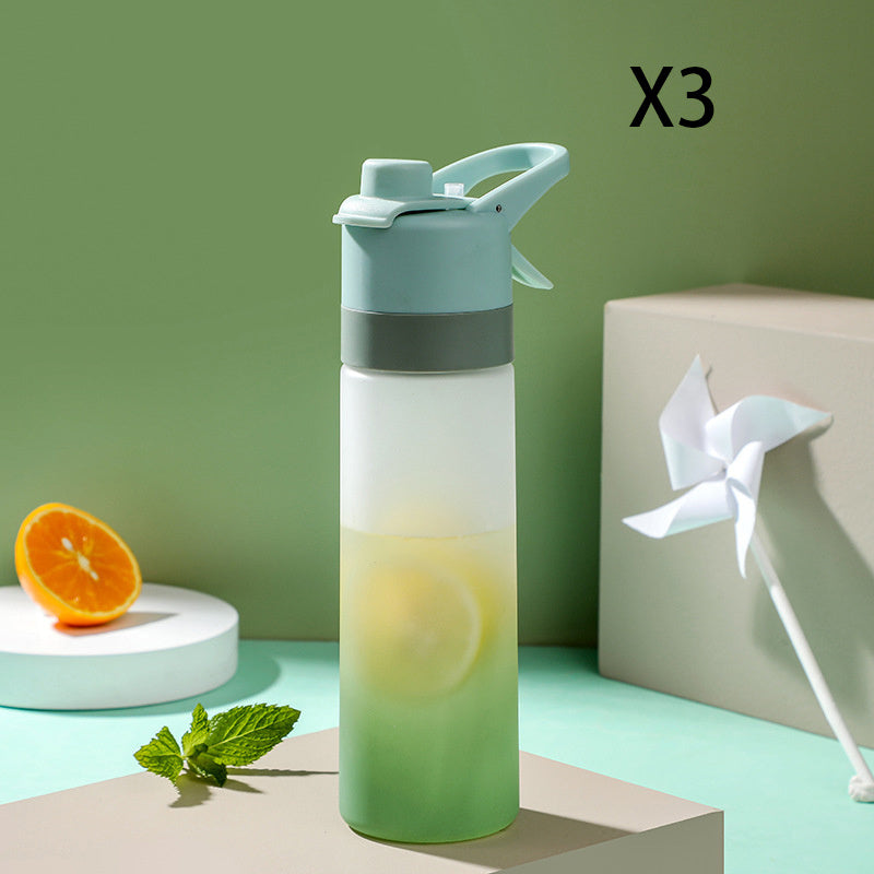 Spray Water Bottle For Girls Outdoor Sport Fitness Water Cup Large Capacity Spray Bottle Drinkware Travel Bottles Kitchen Gadgets - Sluxe Fashions