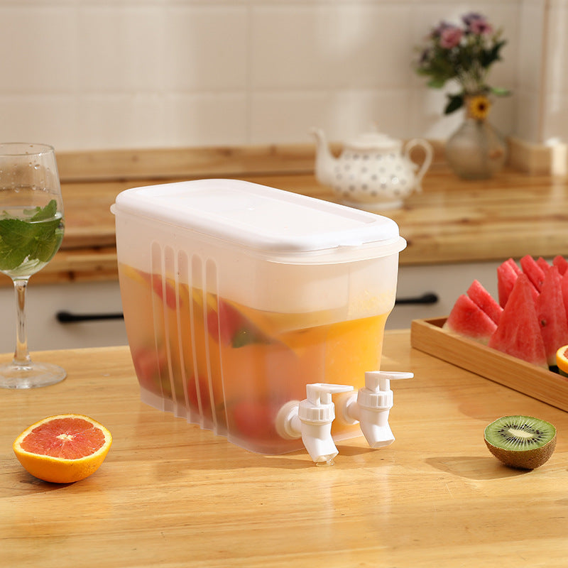 Household Double Faucet Cold Water Bucket Transparent Plastic Sluxe Global