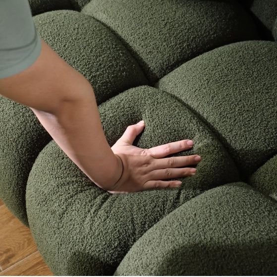 Home Upholstered Sofa Green - Sluxe Global