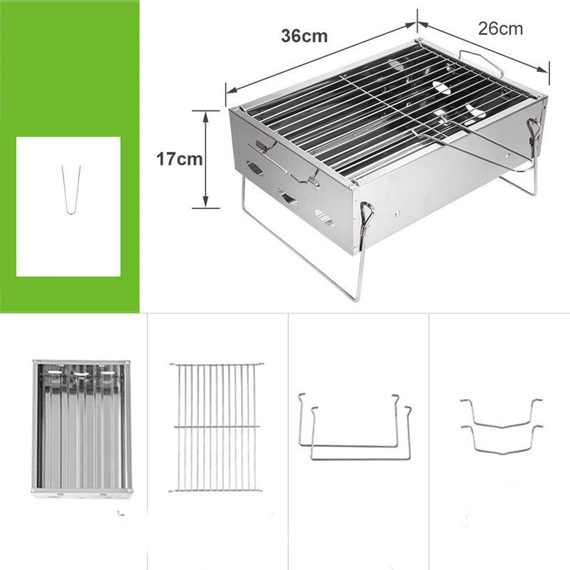 Mini Small Outdoor Charcoal Grill Tool - Sluxe Global