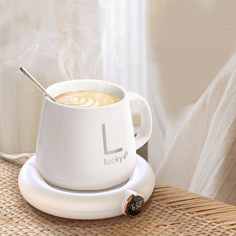Coffee Mug Warmer Warm Coaster Smart Heating Cup Thermal Insulation Constant Temperature Coaster Heating Pad Desktop - Sluxe Fashions
