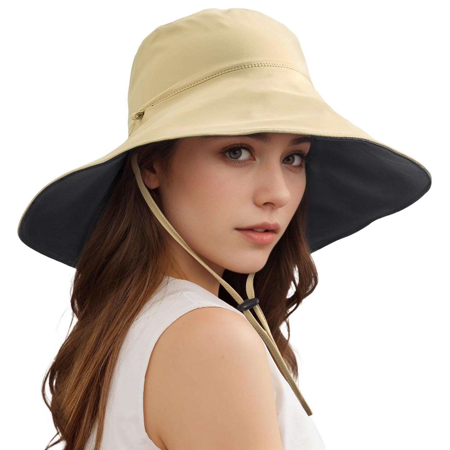 Wide Brim Sun Hats For Women Men, Double Sided Wearing Fishing Hats Cooling Bucket Hat For Beach Hiking Outdoor - Sluxe Global