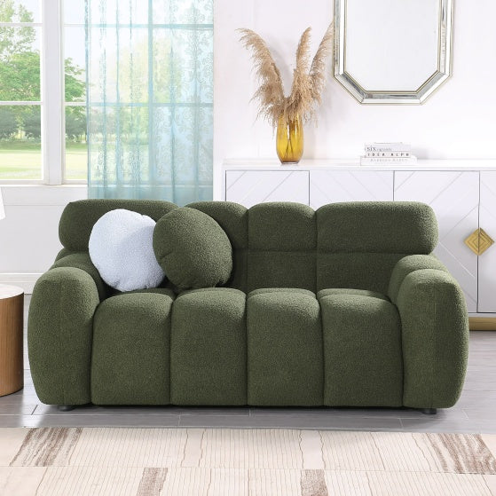 Home Upholstered Sofa Green - Sluxe Global