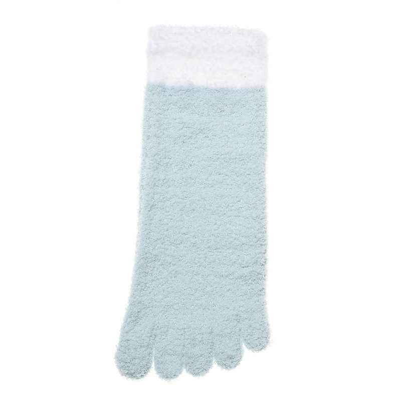 Women's Autumn And Winter Thermal Coral Fleece Sleeping Socks - Sluxe Fashions