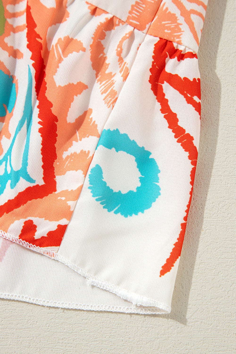White Ethnic Print Boho Button Tiered Mini Dress - Sluxe Fashions