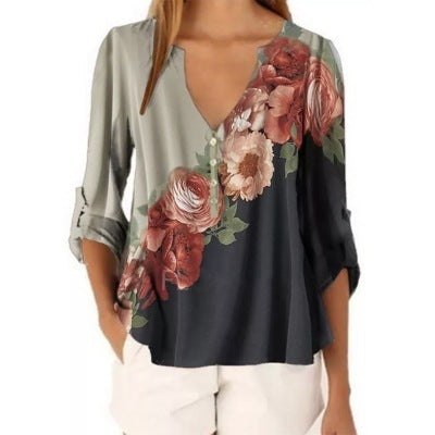 Floral print shirt - Sluxe Fashions