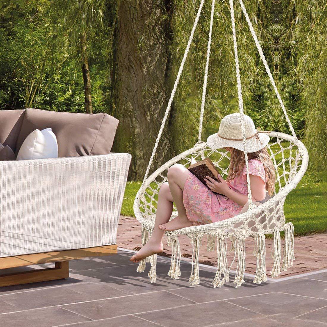 Cradle Chair Outdoor Tassel Hanging Basket Swing Nordic