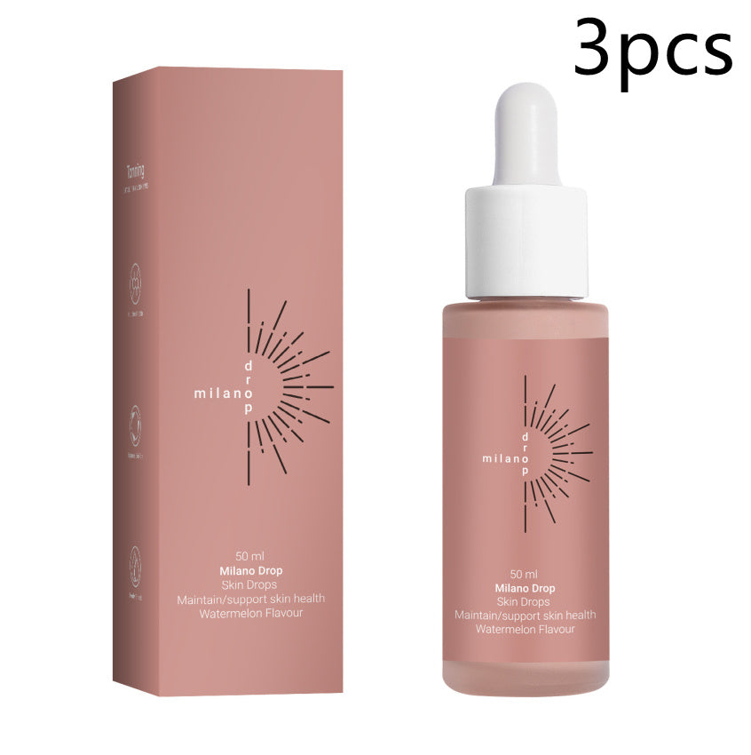 Tanning Face Serum Face Body Tanning Bed Outdoor Fine Line Repair Skin Serum Dark Bronzer Self Tanning Serum Drops - Sluxe Fashions
