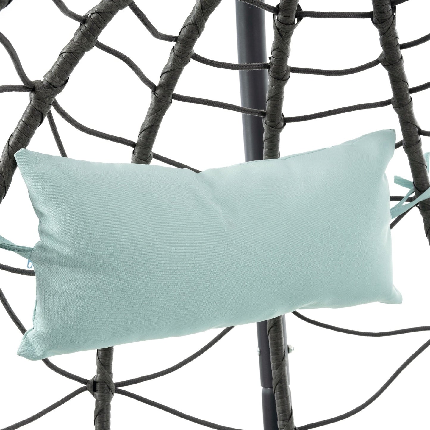 Egg Chair With Stand Indoor Outdoor Swing Chair Patio Wicker Hanging Egg Chair Hanging Basket Chair Sluxe Global
