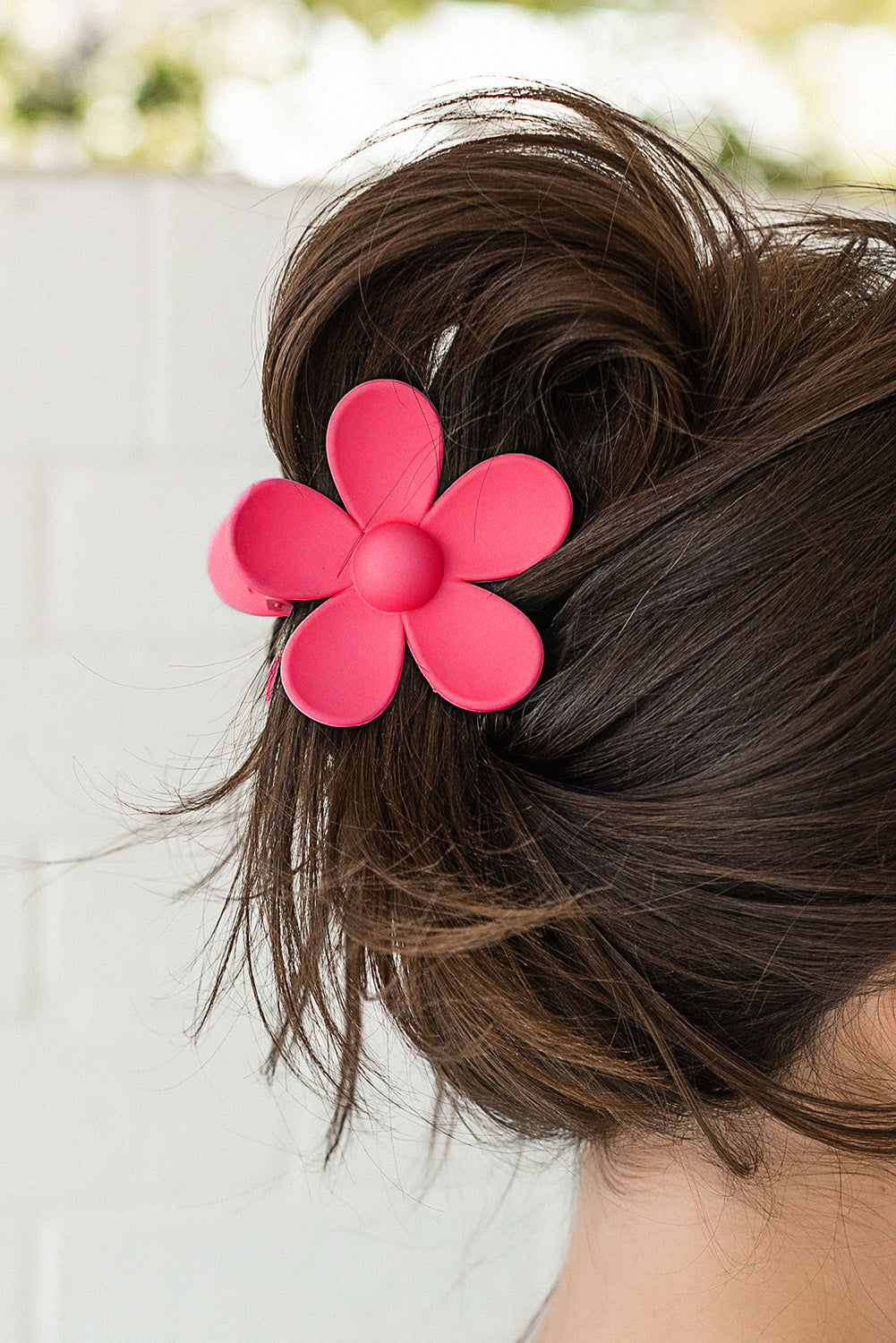 Yellow Flower Small Hair Claw Clip - Sluxe Fashions
