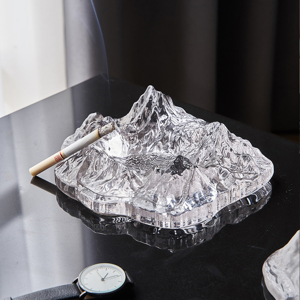 Creativity Ashtray Creative Anti Fly Ash Household Glass Ashtray For Home Decoration Smoking Desk Accessories Gift For Boyfriend - Sluxe Fashions