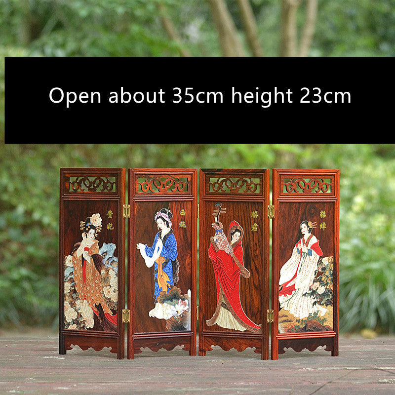 Red Rosewood Miniature Furniture Model - Sluxe Global