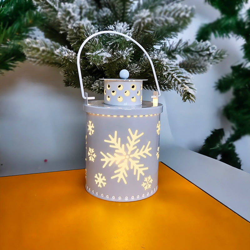 Christmas Candle Lights LED Small Lanterns Wind Lights Electronic Candles Nordic Style Creative Holiday Decoration Decorations - Sluxe Fashions