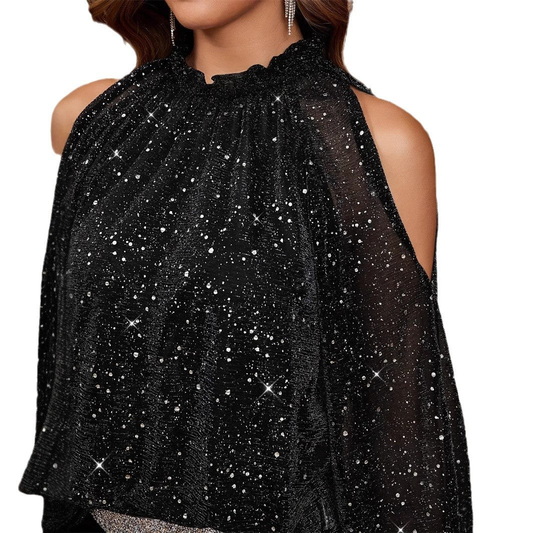 Fashion Loose Solid Color Women's Long-sleeved Blouse - Sluxe Fashions